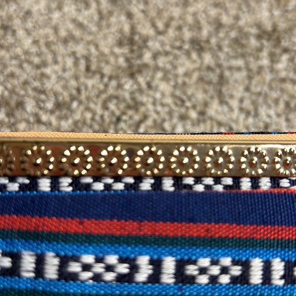 handmade wallet with gold details and and outside poket - Picture 5 of 5